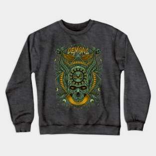 Demon Skull Head Crewneck Sweatshirt